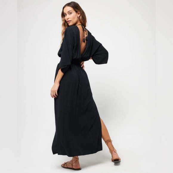 L*Space Black Sungazer Maxi Dress Coverup - Picture 7 of 12
